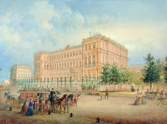 Vista del Palacio Nikolayevsky, San Petersburgo, 1868